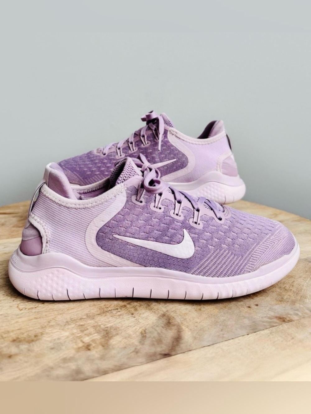 NIKE Free RN Lavender Rose Stretch Athletic Shoes 7.5 Women Lightweight